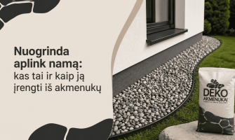 Nuogrinda aplink namą: kas tai ir kaip ją įrengti iš akmenukų