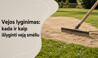 Vejos lyginimas: kada ir kaip išlyginti veją smėliu