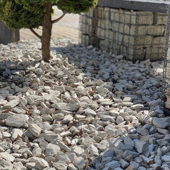 Baltas kvarcitas 30/70mm 1000kg