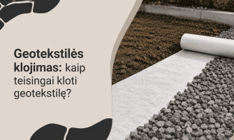 Geotekstilės klojimas: kaip teisingai kloti geotekstilę?