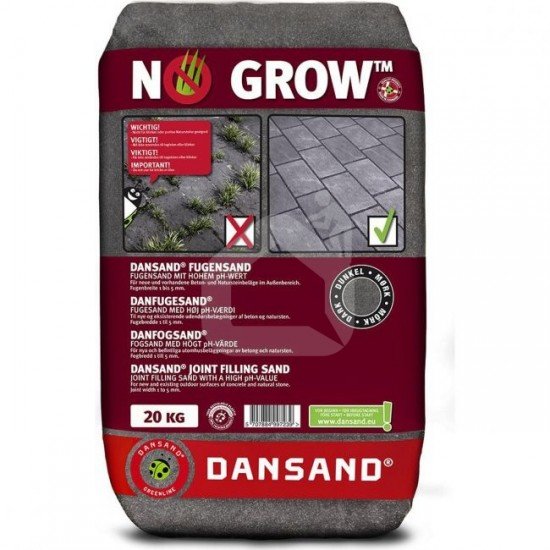 Užpildas trinkelėms nuo piktžolių DANSAND NO GROW™ Grafito tamsios 20kg Užpildas trinkelėms nuo piktžolių DANSAND NO GROW™ Grafito tamsios 20kg